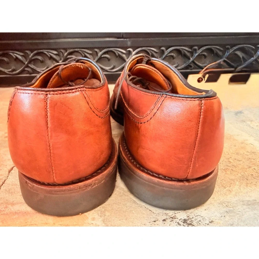 Allen Edmonds Stockbridge Split Toe Derby Shoes Brown Leather 9.5 D USA